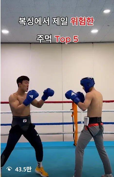 복싱에서 제일 위험한 주먹 Top 5 릴스 썸네일